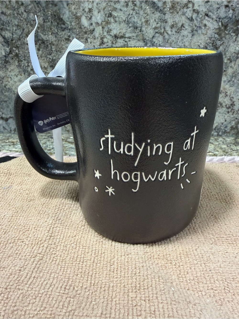Rae Dunn Harry Potter Studying at Hogwarts 16 oz Mug NWT